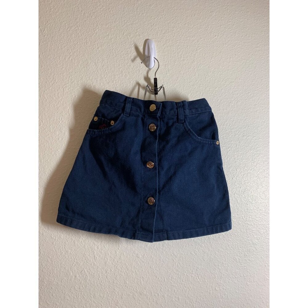 Frilly Girl F&G Denim Blue Jean Skirt Girls Size Small-Medium N4